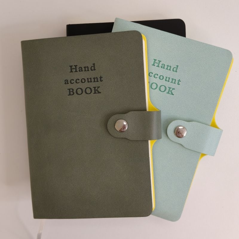 

NOTEBOOK FANCY AZ A6 COVER KULIT LEMBUT BUCKLE MEMO SAKU MINIMALIS