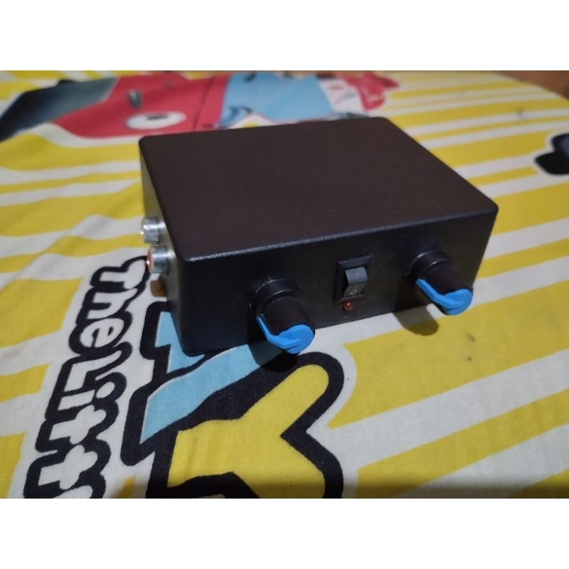 Amplifier mini stereo + 2 potensio (volume + bass) 12v