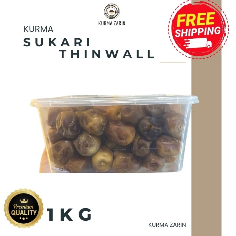 

Kurma Sukari Thinwall Repack 1kg 500gr Sameday Instan COD