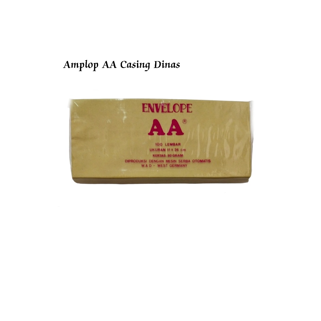 

(1 Bungkus) Amplop Coklat Dinas AA 11x26 cm / Amplop Casing Dinas / Amplop Kesing Dinas AA 11x26 cm