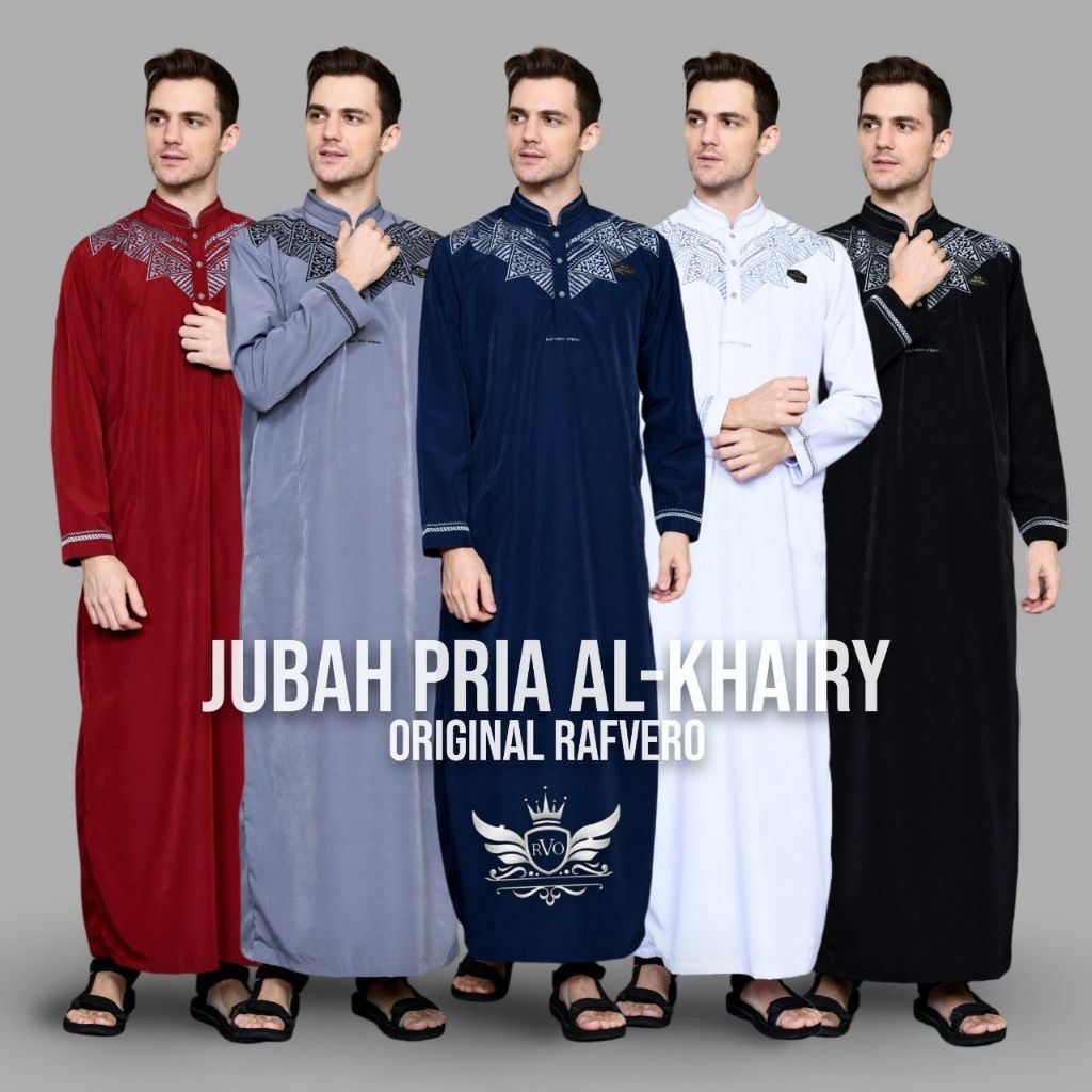 Jubah Pria Al-Khairy Original Rafvero Jubah Pria baju gamis pria dewasa