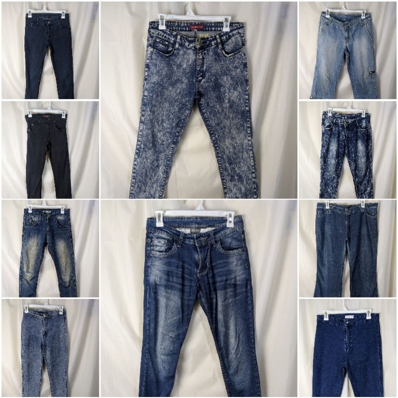 Celana Jeans Wanita Murah High Waist | Mom Jeans | Skinny | Straight | Baggy - Second PL TFT