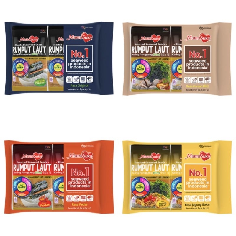 

MamaSuka Rumput Laut Snack 2 x 4.5 g