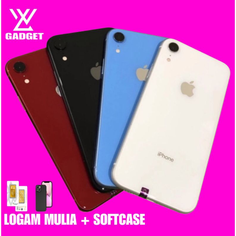 Apple iPhone Xr 64GB 128GB Fulset Lcd Original 100% Mulus No Recond No Refurb
