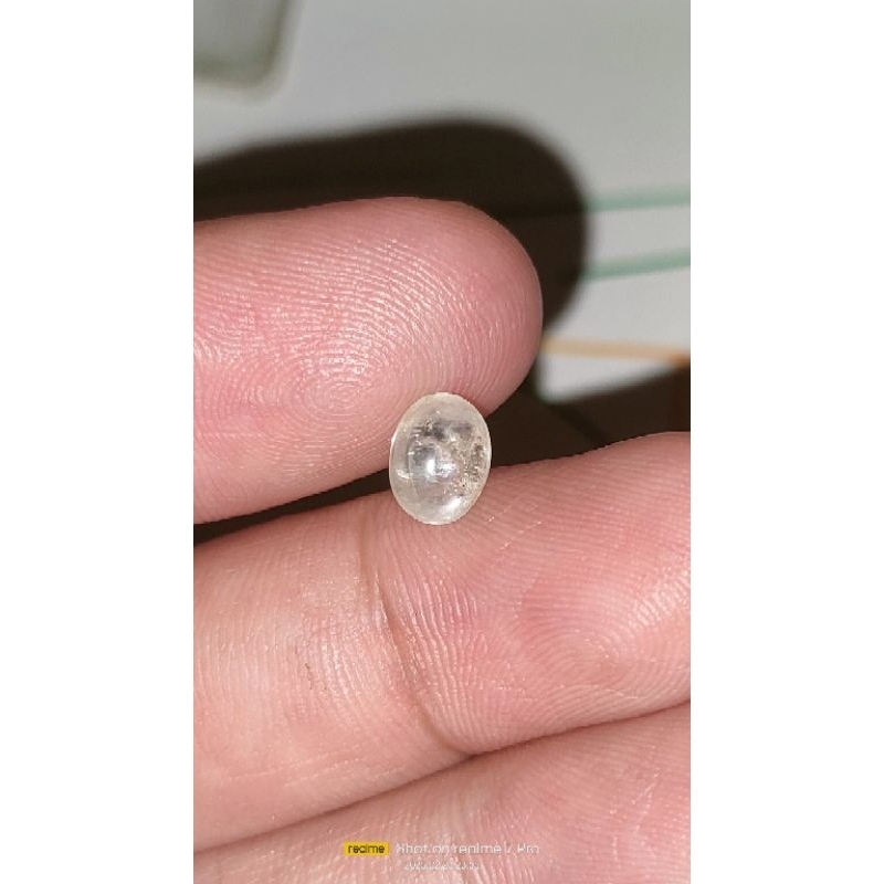 batu natural white sapphire/yakut putih srilangka 1.40cts