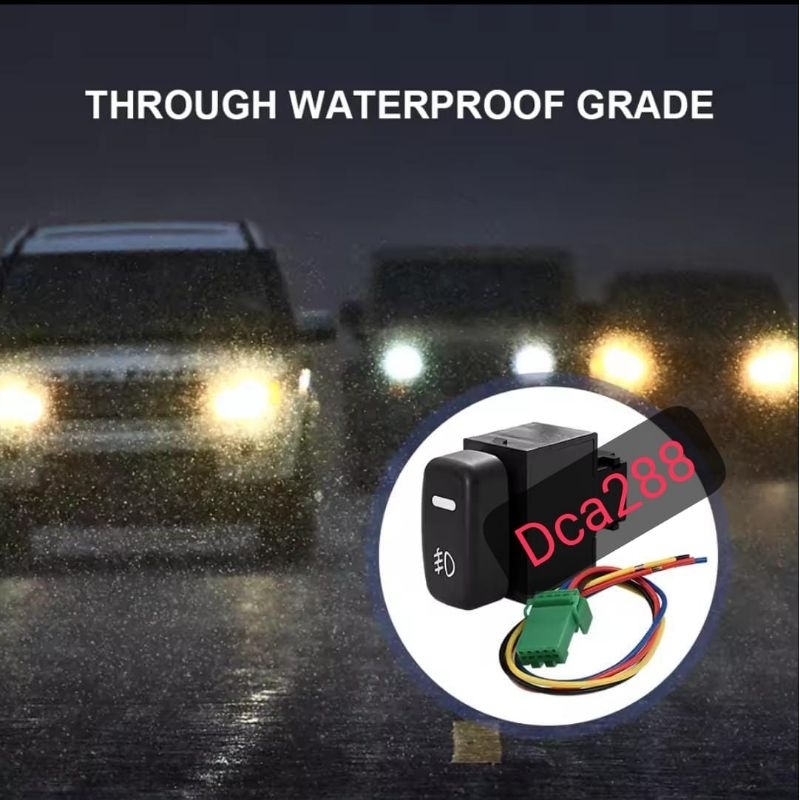 Switch Swit Saklar Fog Lamp Lampu Tembak Drl Led Progi Mobil Mitsubishi Pajero 2008-2015 Triton Out 