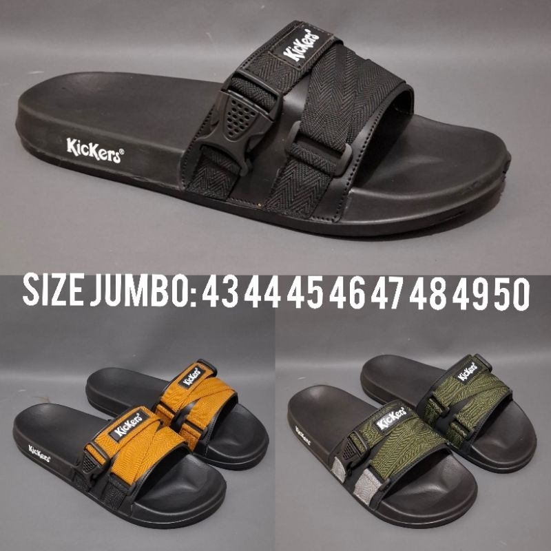 Sandal Selop Ukuran Jumbo 46 47 48 49 50 Sendal Slip-on Pria Sandal Slides Mens Size Big Sendal Slip