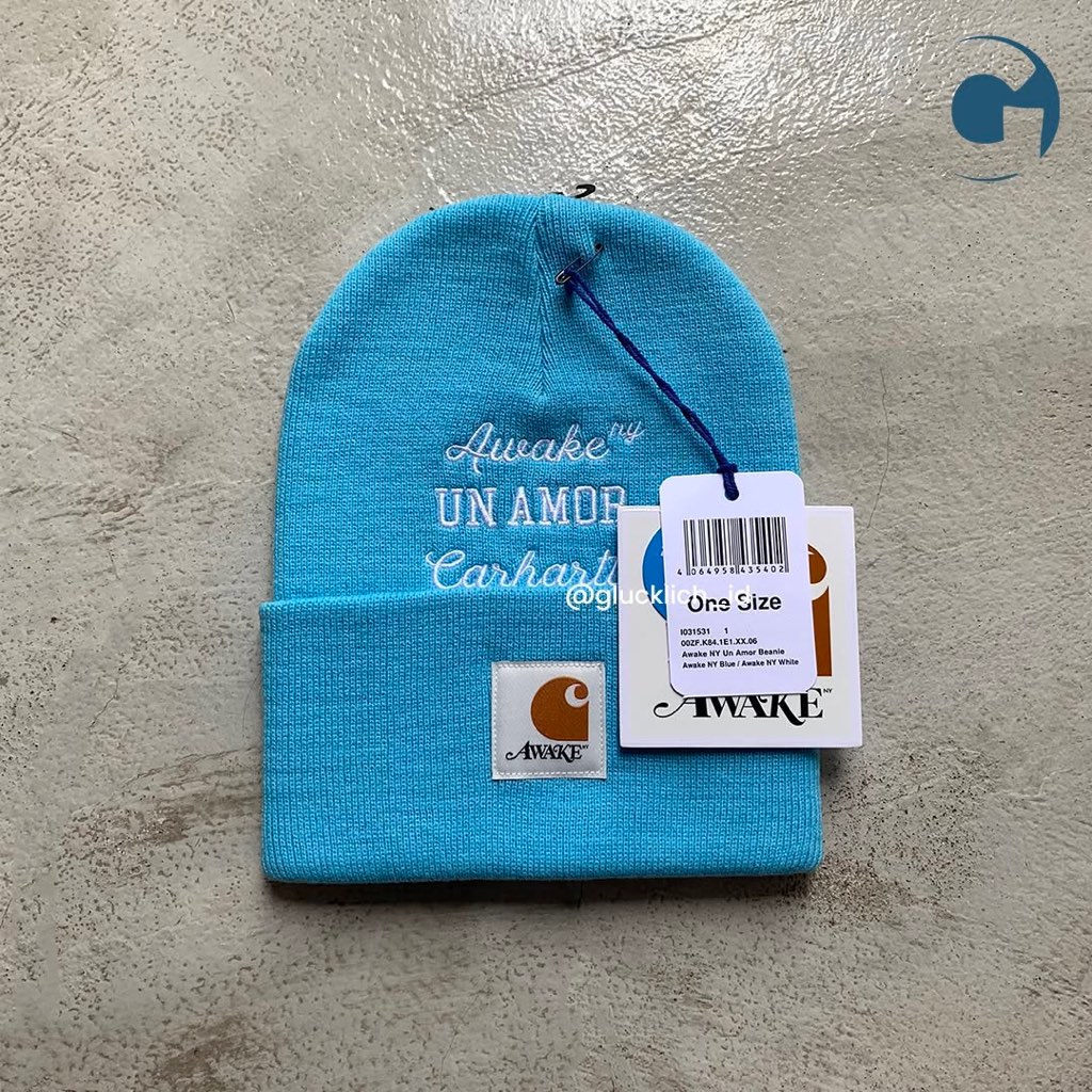 Carhartt WIP, X Awake NY Un Armor Beanie Blue