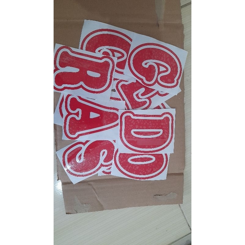 

Stiker cuting Custom Perhuruf Untuk Grobak Mufah di Pasang untuk kaca entalase dan grobakjualan