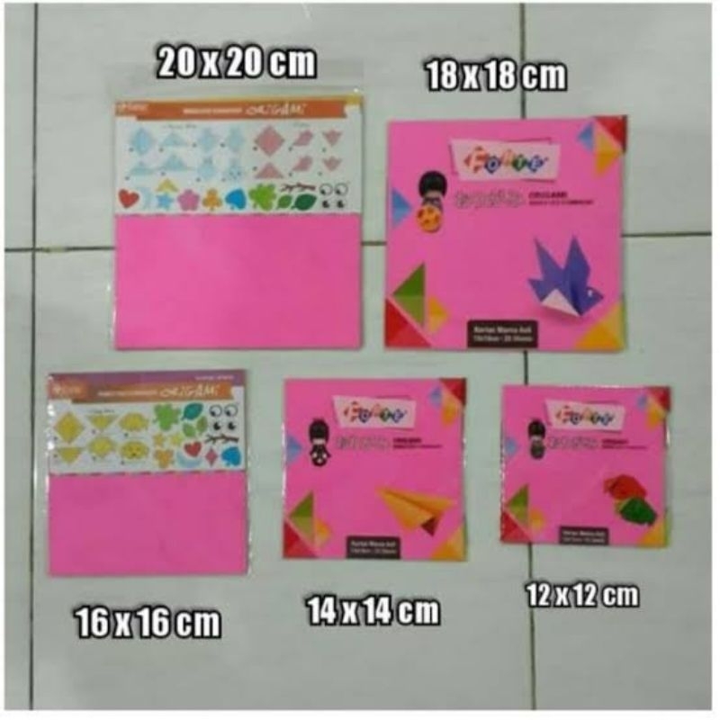 

44. Kertas Lipat Ukuran 18cm X 18cm