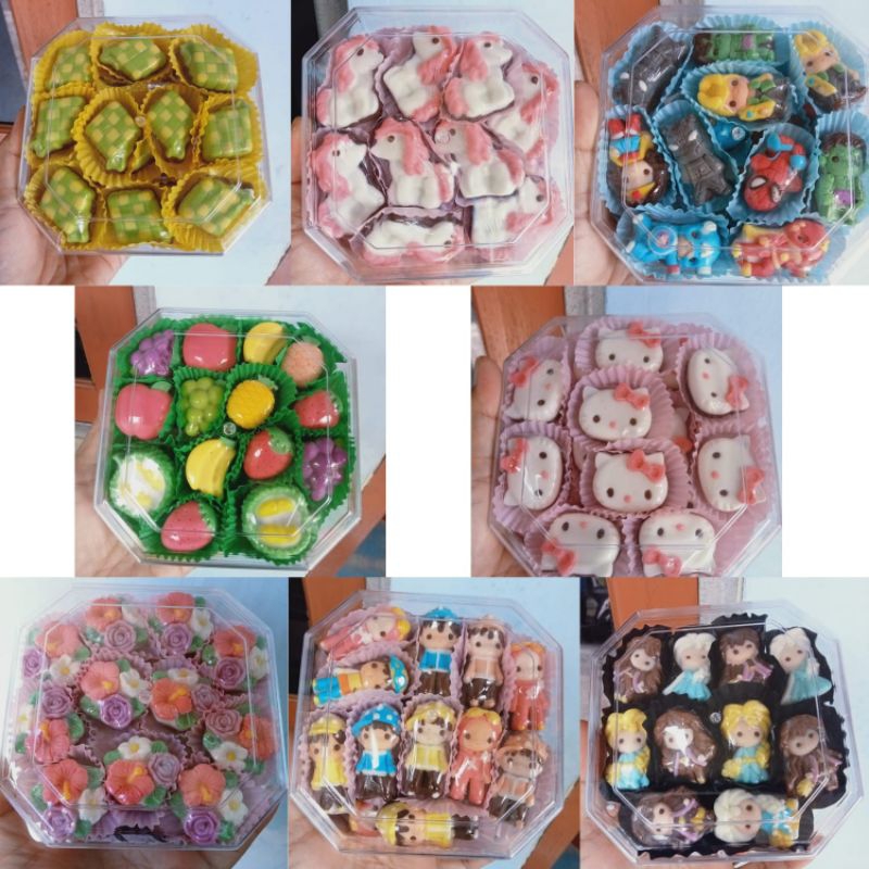 

Coklat aneka karakter lucu toplesan 250 gr