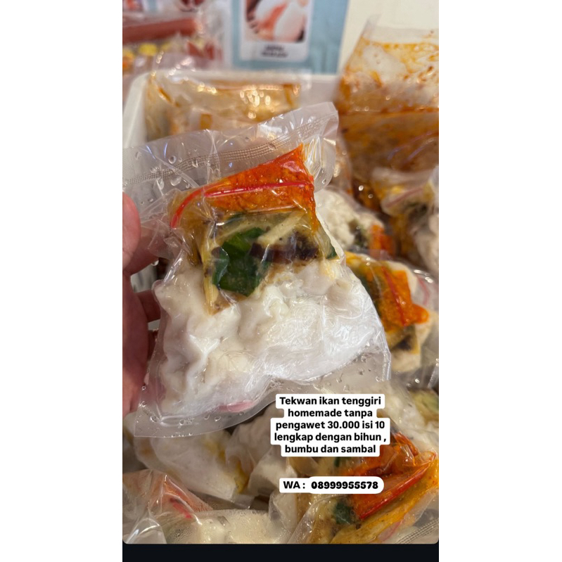 

TEKWAN FROZEN ASLI IKAN TENGGIRI paket 1 porsi promo