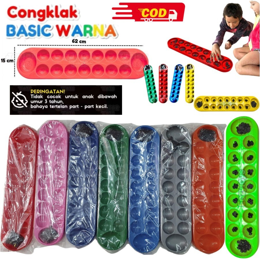 Mainan Anak Tradisional Congklak - Permainan Congklak Dakon Papan+Biji Congklak