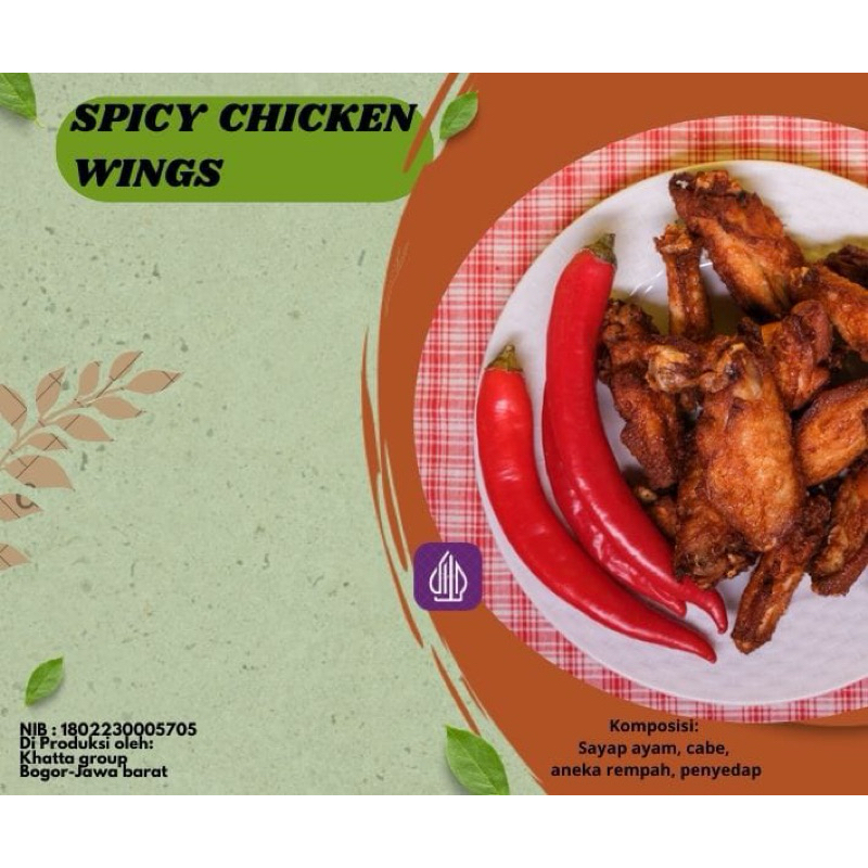 

Spicy chicken wings frozen