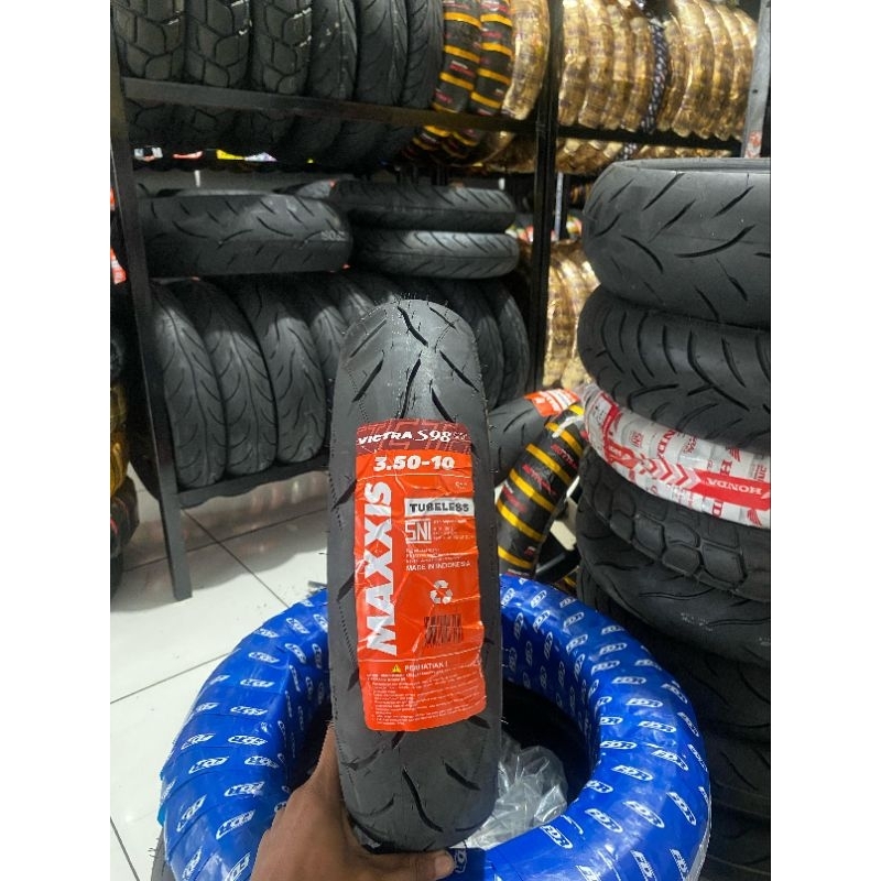 BAN VESPA TUBLESS MAXXIS VICTRA CT 350-10 DONAT DUALCOMPOUND