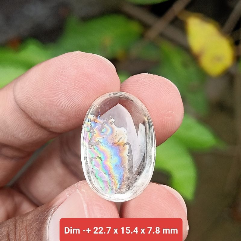 BATU KECUBUNG AIR PELANGI KALIMANTAN ( NATURAL QUARTZ )