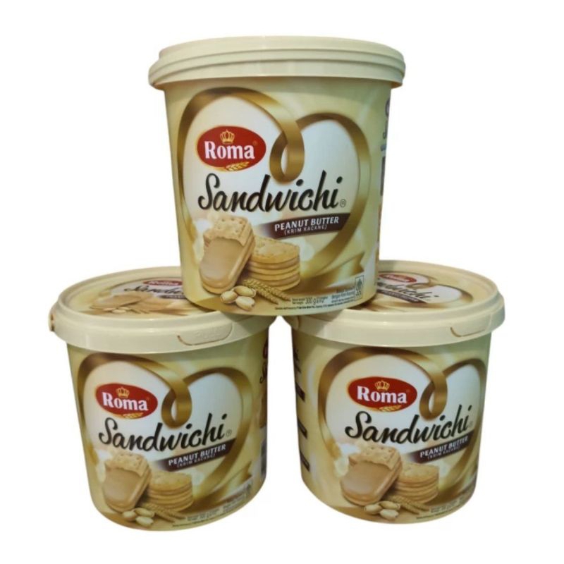 

JAR 300gr ] ROMA SANDWICHI SANDWICH COKLAT / LEMON / PEANUT EMBER 300 GR