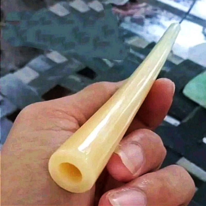 once pipa tulang sapi kristal full gading super tebal