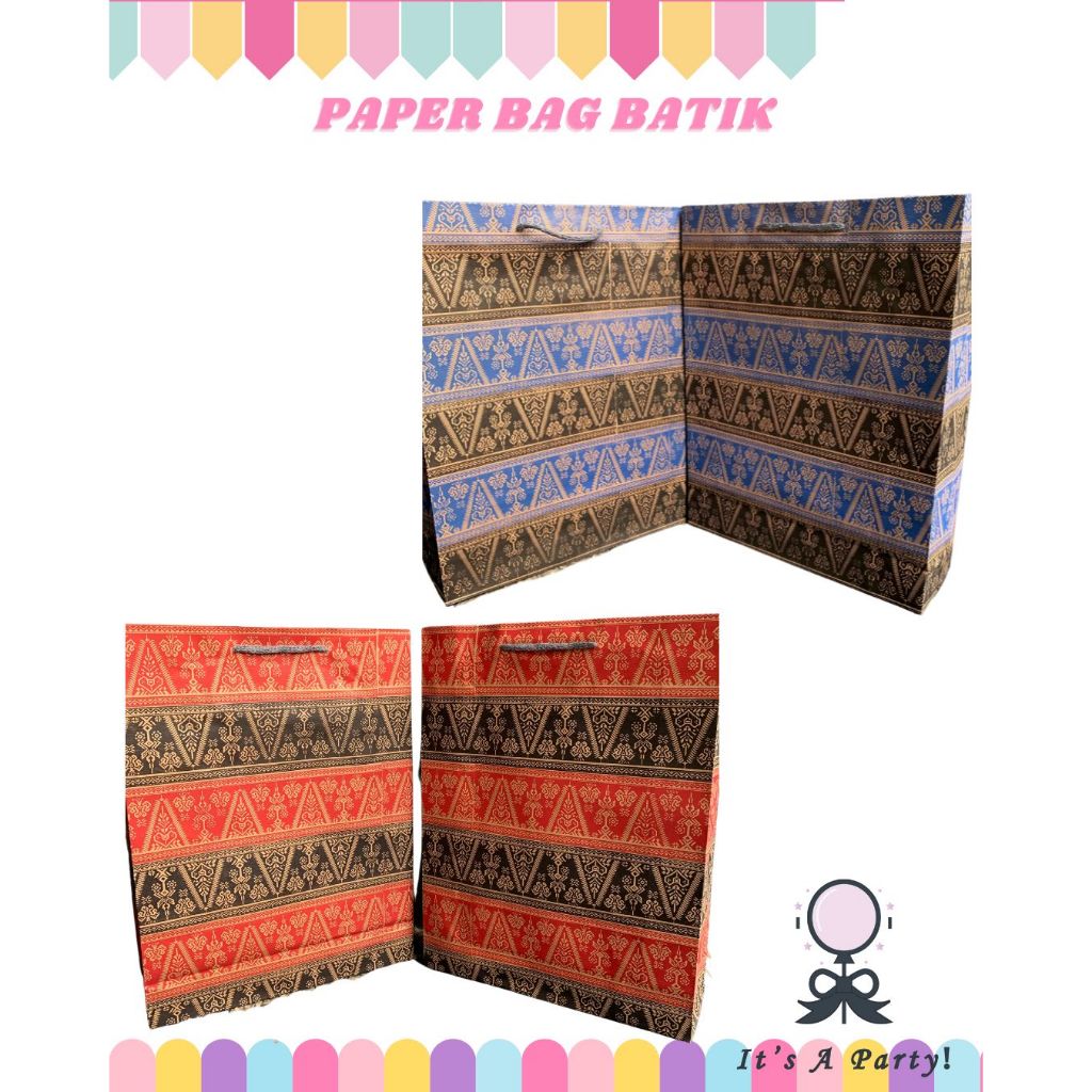 

Paper Bag Motif Batik Ukuran 30x40cm Tas Kertas isi 1pcs Perpcs