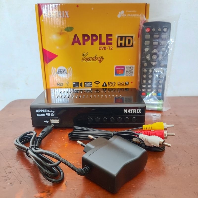 STB Matrix Apple HD Kuning DVB-T2 Full HD 1080