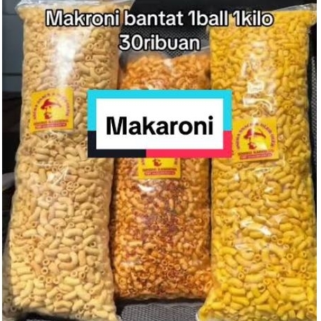 

makaroni bantet 1 ball/ makaroni bantat 1 kg/ makaroni bantat rasa balado/ makaroni bantat