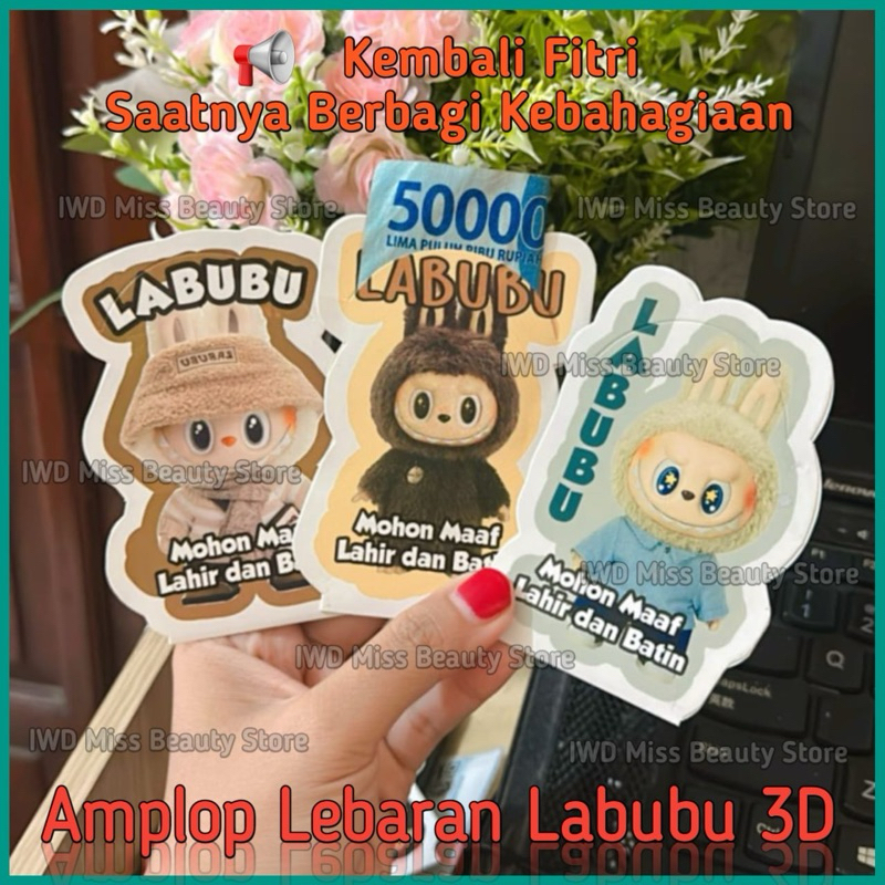

IWD Amplop Labubu 3D Isi 10pcs Dan 5pcs