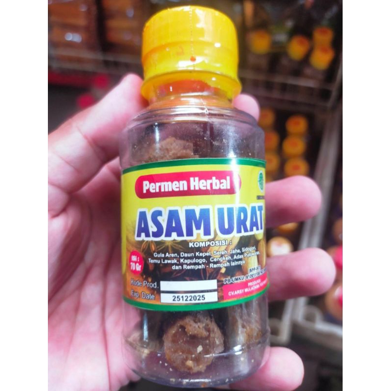 

permen herbal - mengatasi asam urat - rempah herbal alami - jamu tradisional - produk herbal asam urat - khas Jogjakarta