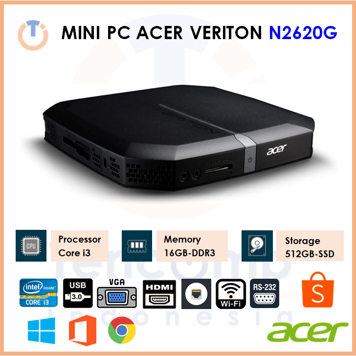 [ Like NewMini ] PC Acer Veriton N2620G Core i3 | 16GB | SSD 512GB