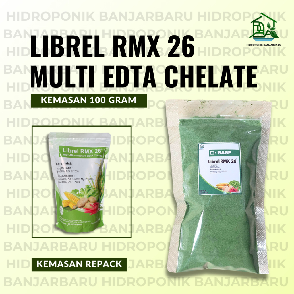 PUPUK MIKRO LIBREL RMX 26 MULTI EDTA CHELATE 100 GRAM