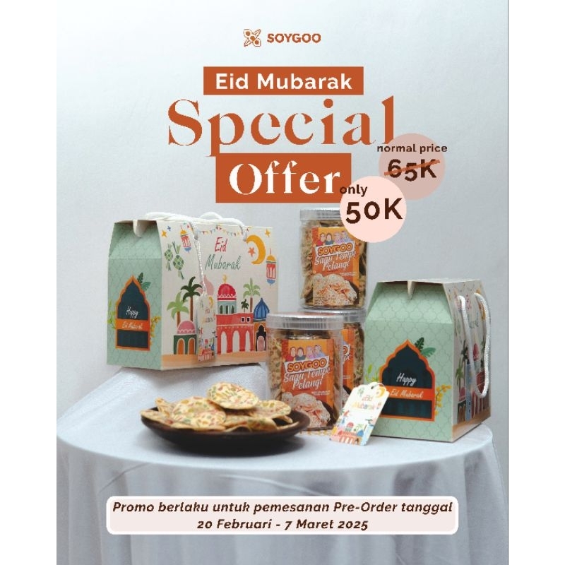 

SOYGOO Sagu Tempe Pelangi | Keripik Tempe | Hampers Lebaran | Camilan Sehat Gluten Free | Hampers Premium Murah | Oleh Oleh Malang