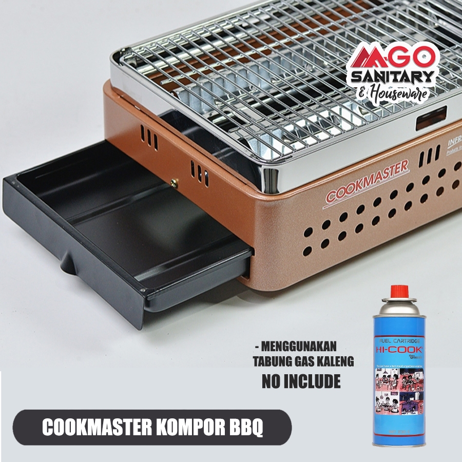 COOKMASTER PORTABLE GAS COOKER BBQ/KOMPOR BARBEQUE/KOMPOR GRILL/KOMPOR GAS MINI PORTABLE