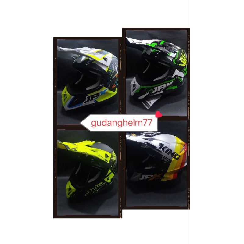 HELM CROSS JPX FOX 1 MOTIF-HELM MOTOCROSS