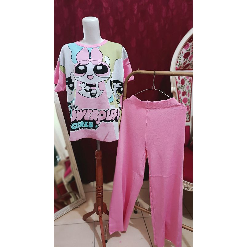 BAJU PLOYPA STUDIO BANGKOK PINK NEW/PLOYPA STELAN BANGKOK/BANGKOK PLOYPA SETUDIO PINK
