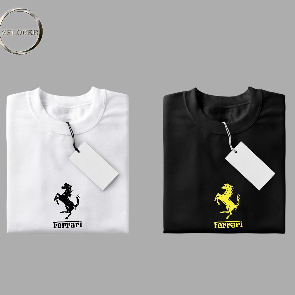Zelo - kaos cowok keren baju pria original premium katun kekinian Ferrari motif