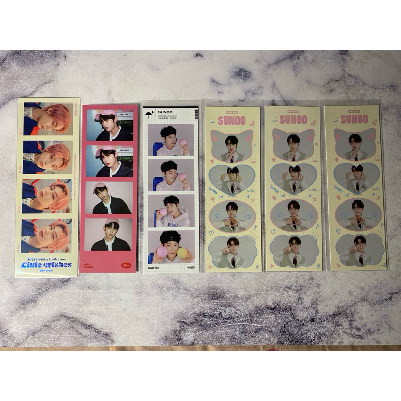 ENHYPEN SUNOO PHOTOSTRIP GGUGGU HOLIDAY LITTLE WISHES