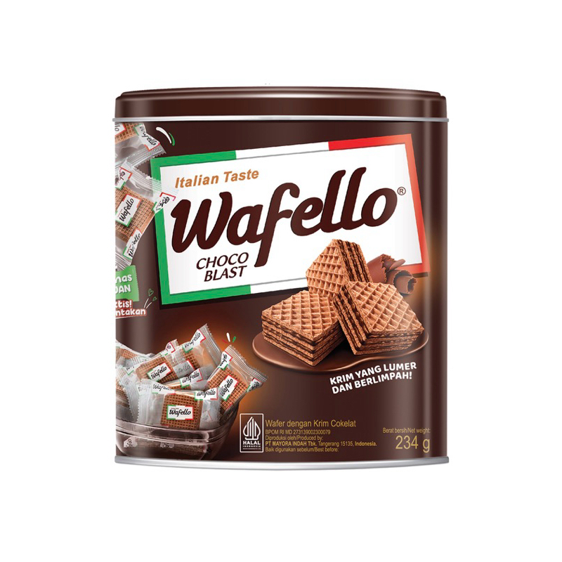 

wafello wafer coklat kaleng 294