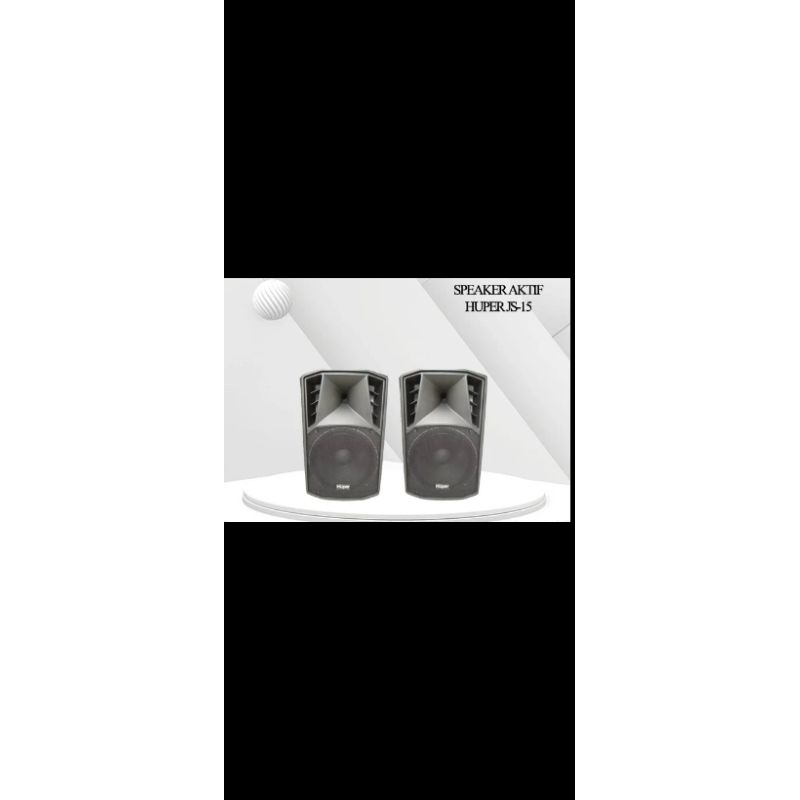 Speaker Aktif 15"inch Huper JS-15 Original -- Sepasang/2buah Speaker