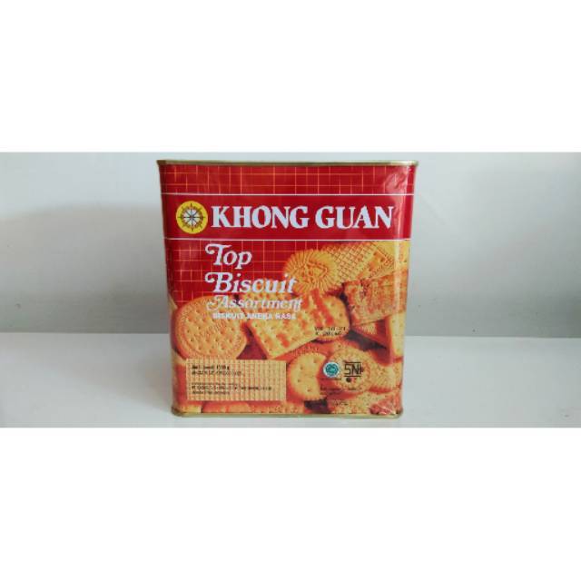 

KG Assorted Biscuit Top Medium 1000g Kemasan Kaleng untuk Hampers Lebaran Murah Surabaya
