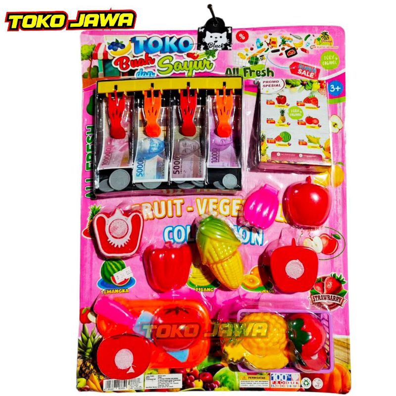 Mainan Kasir Uang Belanja Toko Sayur dan Buah