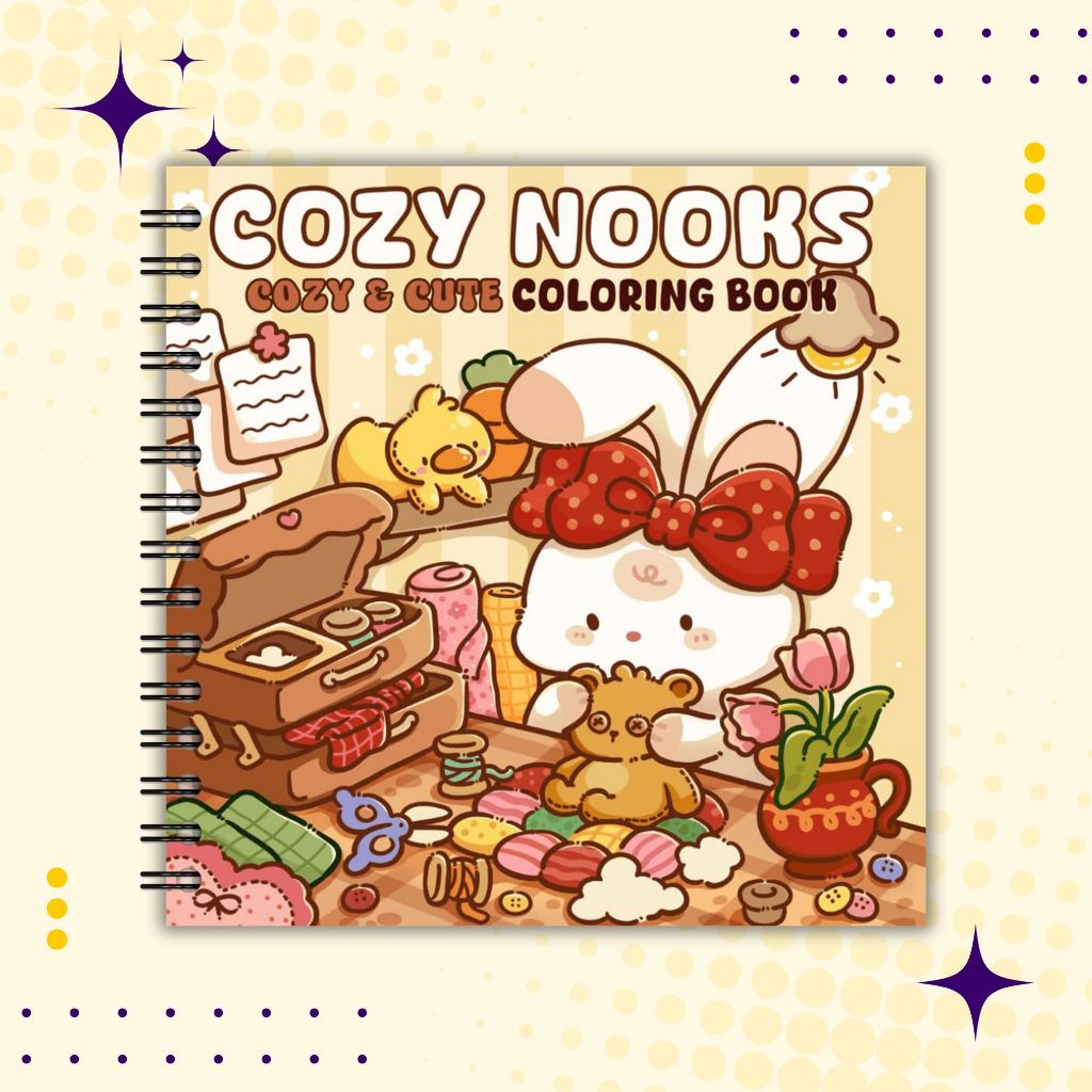 

Cozy Nook Coloring Book Buku Merwanai Cozy NookTebal 200gsm