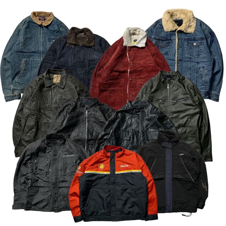 KODE F16A TRUCKER JAKET DENIM SHERPA TRUCKER CORDUROY SHERPA  JAKET MOTOR SECOND  JAKET RIDING SECON