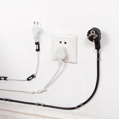 Mini Cord Organizer / Klip Kabel / Wire Storage Clips Buckle Management Organizer Securing Cable