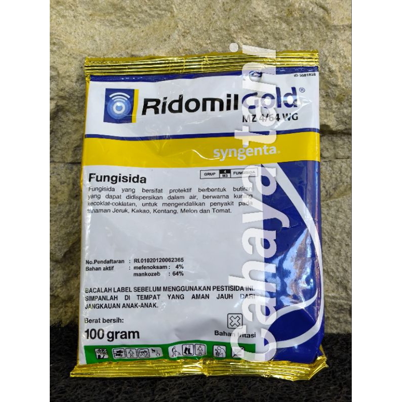 Ridomil Gold 100gr Fungisida Sistemik Obat Pembasmi Penyakit Jamur Tanaman RIDOMIL GOLD MZ 4/64 WG