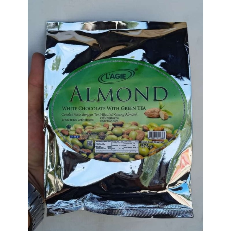 

L'AGIE WHITE CHOCO ALMOND GREENTEA 375GR