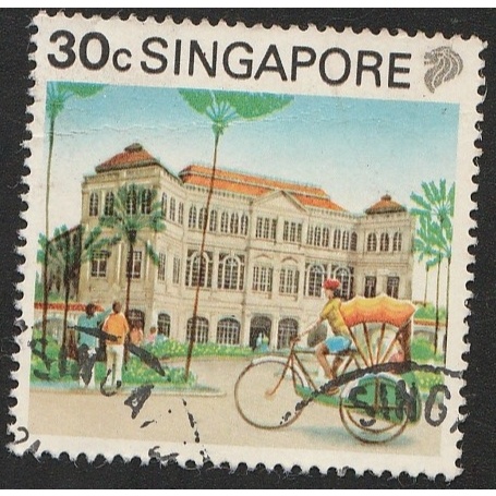 

A 11762 SATU BUAH PRANGKO SINGAPORE NOMINAL 30C TEMA BECAK DAN BANGUNAN DENGAN KONDISI SUDAH ADA CAP