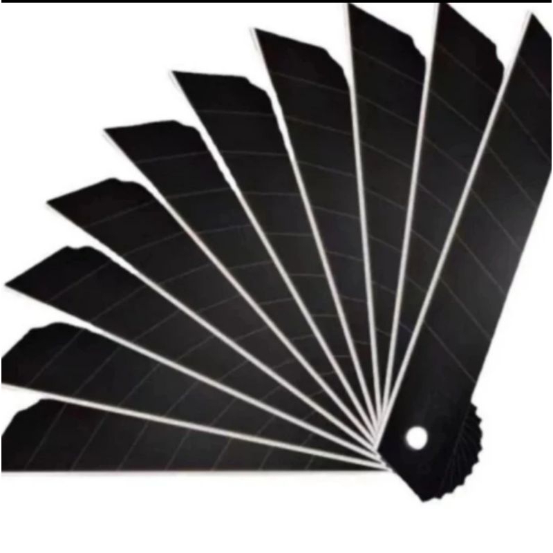 

Isi Refill cutter pisau besar lebar baja hitam panjang 11 cm