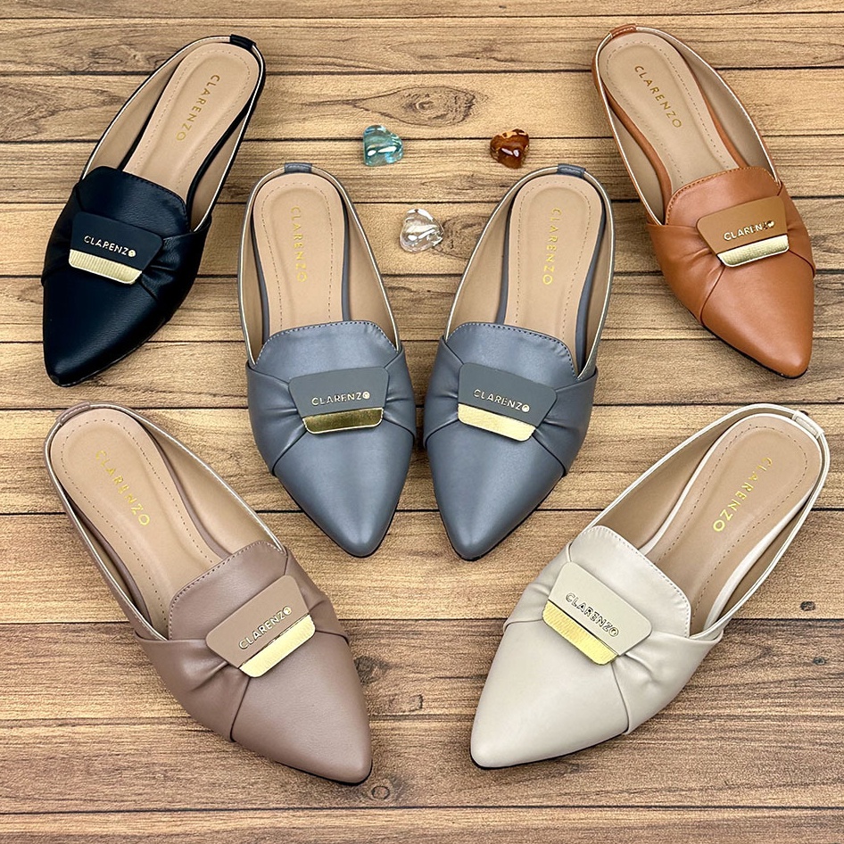KODE V17W CLARENZO  Flatshoes Mules Wanita SlipOn DM13