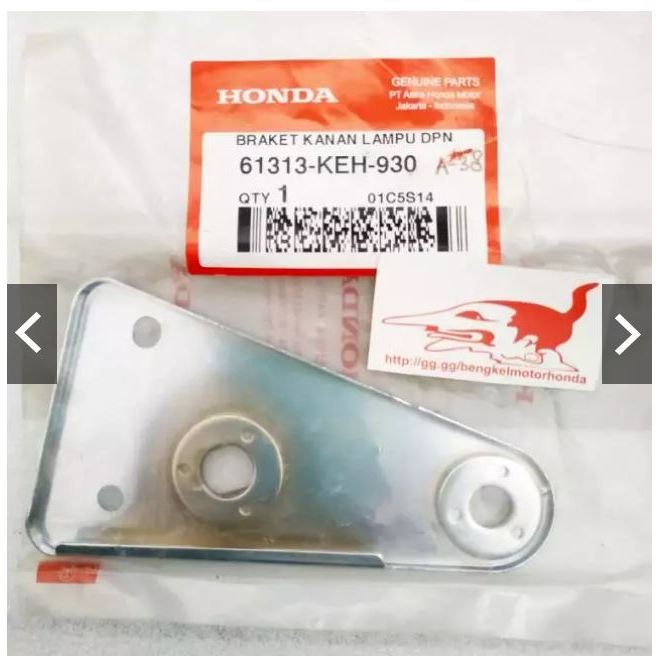 61313-KEH-930 Kupingan Reflektor Braket Lampu Depan Motor Honda Megapro Kanan