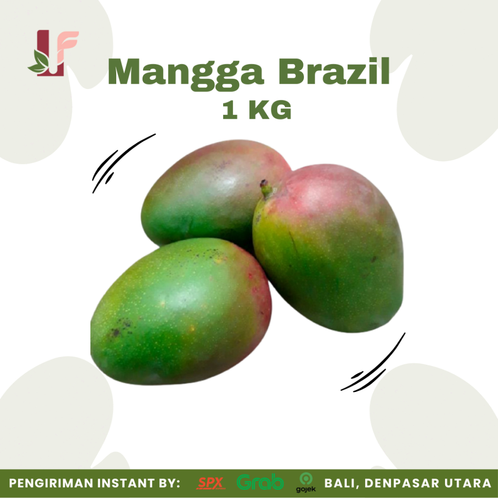 

Mangga Brazil / Brazilian Mango Fruit 1 kg / Liran Farm