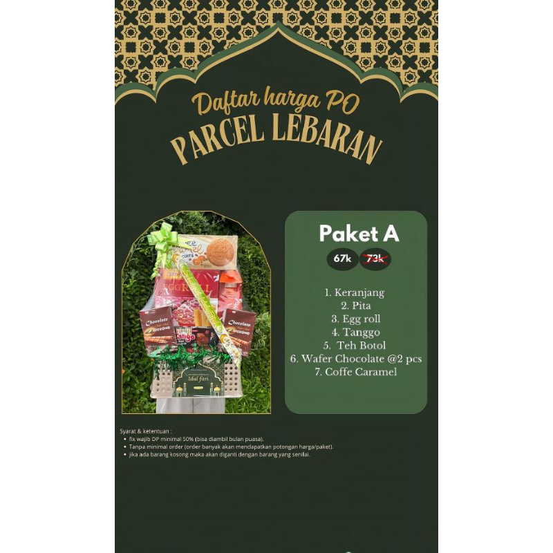 

Parcel Lebaran Murah| Parcel Natal Murah| Parcel Tahun Baru Murah